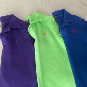 Polo by Ralph Lauren Kids' Polo Shirt - Purple, Green, and Blue